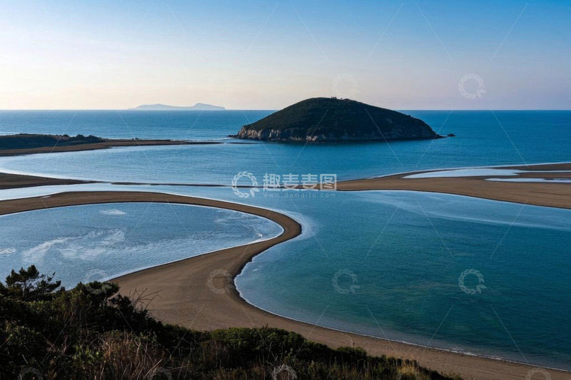 高清大图下载【趣麦麦图】海岛周边海滩海洋景观