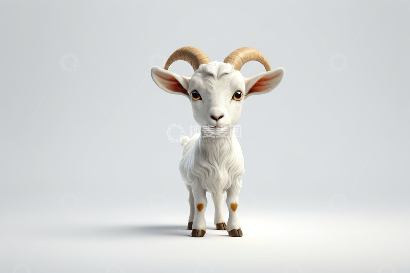 高清大图下载【趣麦麦图】可爱卡通山羊形象