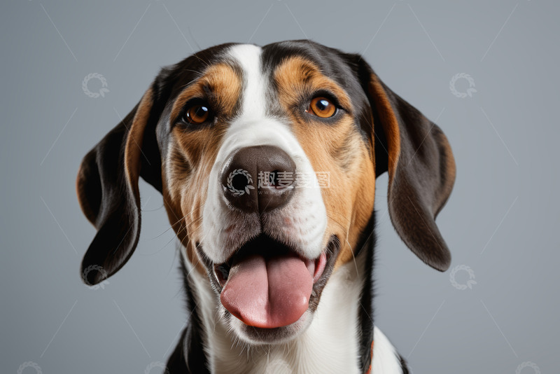 高清大图下载【趣麦麦图】吐舌狗的特写画面