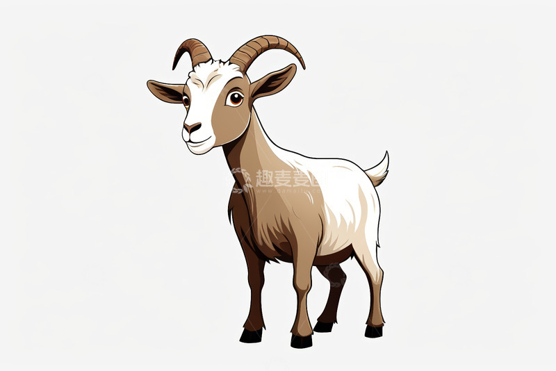 高清大图下载【趣麦麦图】卡通山羊形象