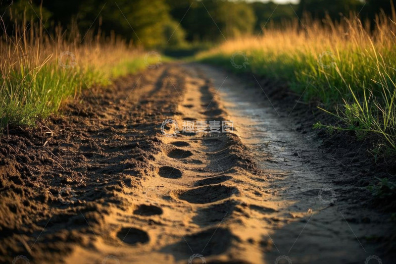 高清大图下载【趣麦麦图】户外乡间泥土道路风光