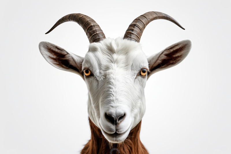 高清大图下载【趣麦麦图】山羊头部特写