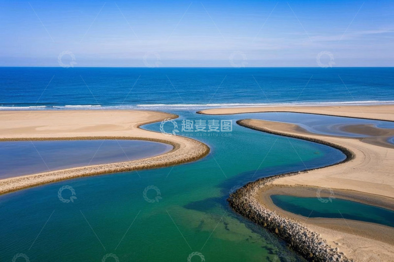 高清大图下载【趣麦麦图】海滩河流与海洋的自然风光
