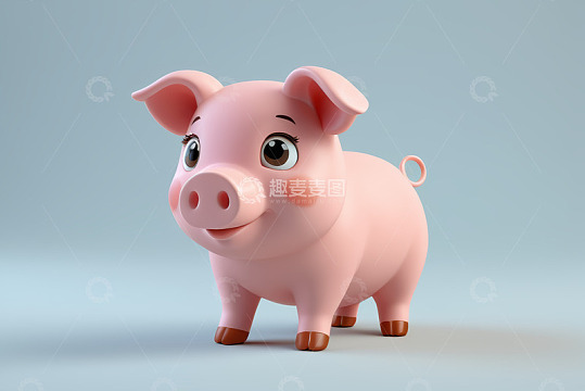 可爱卡通小猪形象