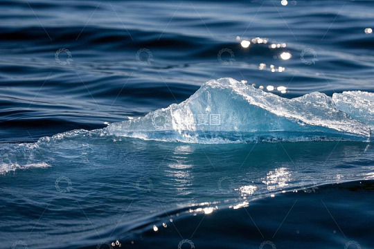 海面上漂浮的冰块