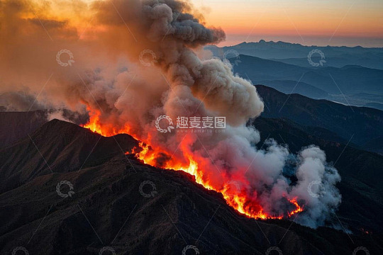 火山喷发自然景观