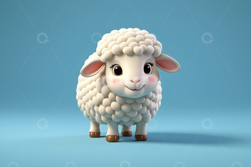 高清大图下载【趣麦麦图】可爱卡通绵羊形象