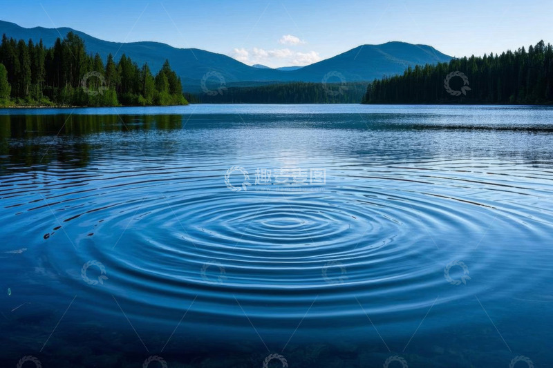 高清大图下载【趣麦麦图】静谧湖泊山水自然风光