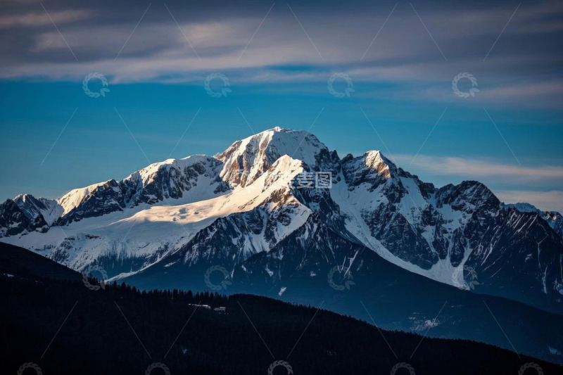 高清大图下载【趣麦麦图】雪山全景自然风光