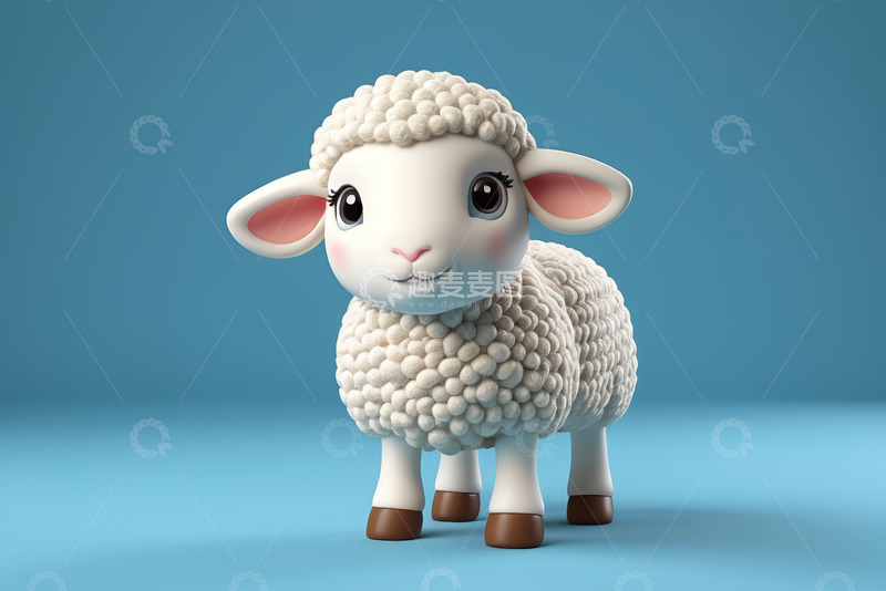 高清大图下载【趣麦麦图】可爱卡通绵羊形象