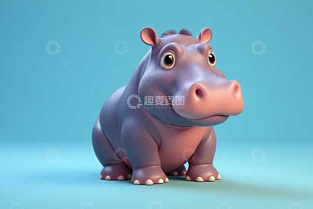 卡通河马形象