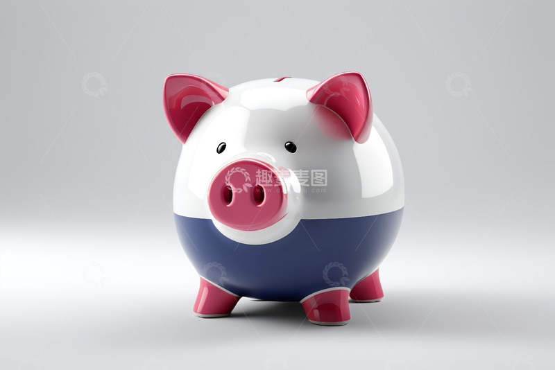 高清大图下载【趣麦麦图】可爱猪形存钱罐特写
