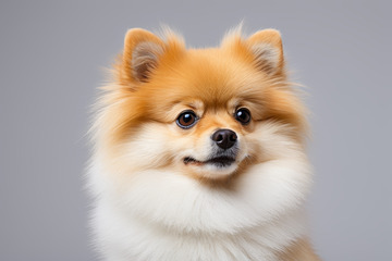 可爱博美犬特写