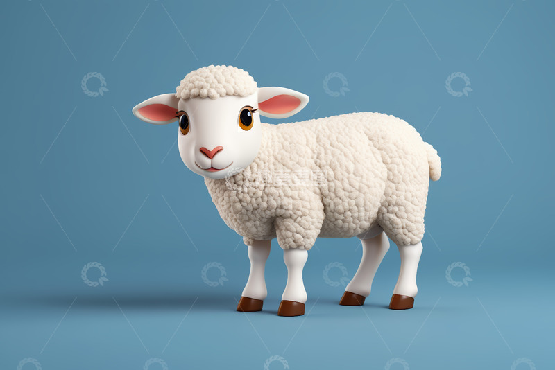 高清大图下载【趣麦麦图】卡通绵羊形象素材