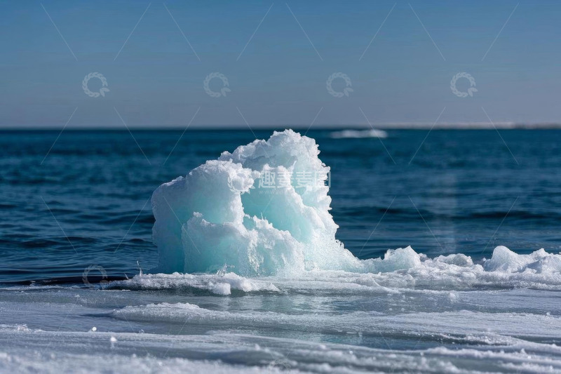 高清大图下载【趣麦麦图】海洋中的漂浮冰块