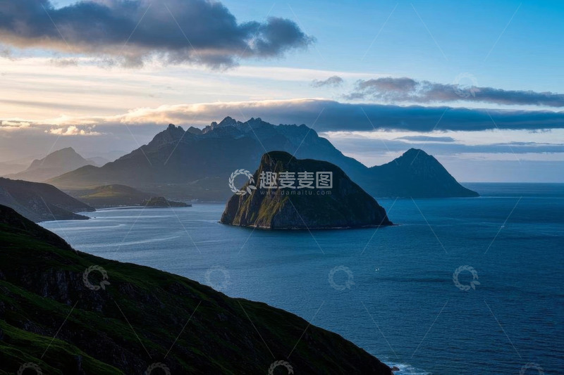 高清大图下载【趣麦麦图】山海风光全景