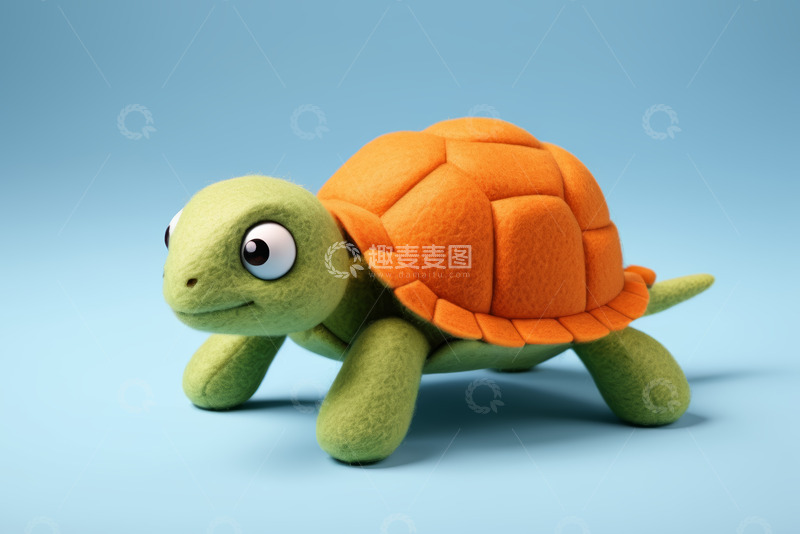 高清大图下载【趣麦麦图】可爱毛绒乌龟玩具