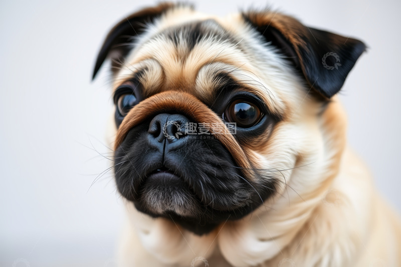 高清大图下载【趣麦麦图】哈巴狗宠物特写