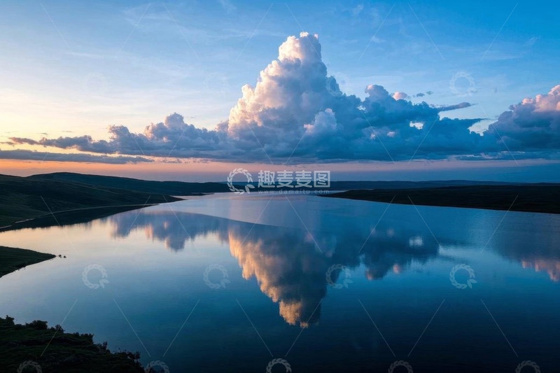 高清大图下载【趣麦麦图】湖泊自然风光全景