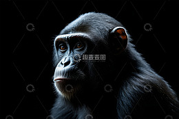 黑猩猩特写肖像
