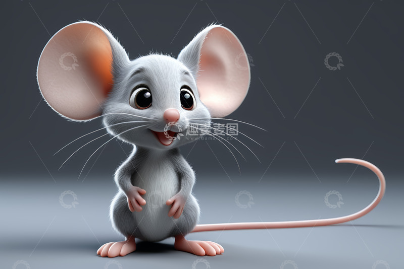 高清大图下载【趣麦麦图】可爱卡通老鼠形象素材