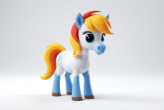 卡通小马形象素材