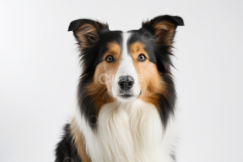 高清大图下载【趣麦麦图】三色牧羊犬特写