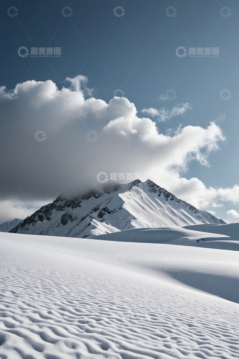高清大图下载【趣麦麦图】雪山雪景自然风光