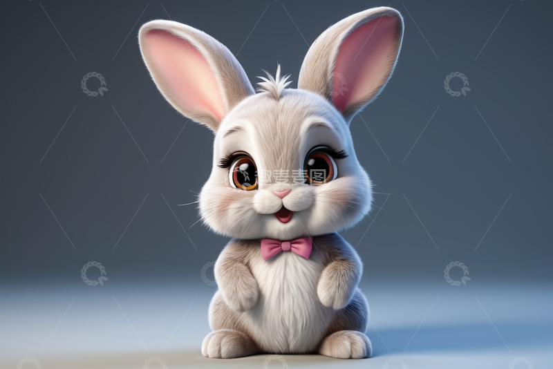 高清大图下载【趣麦麦图】可爱卡通兔子形象