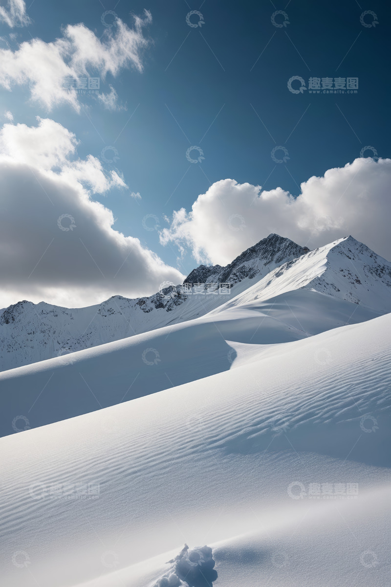 高清大图下载【趣麦麦图】雪山雪景自然风光