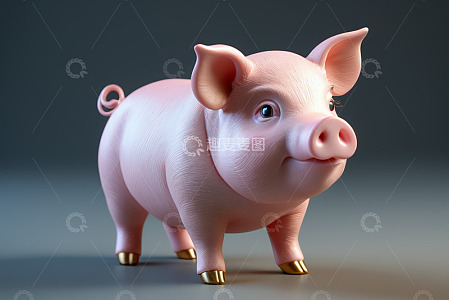 可爱卡通小猪形象素材