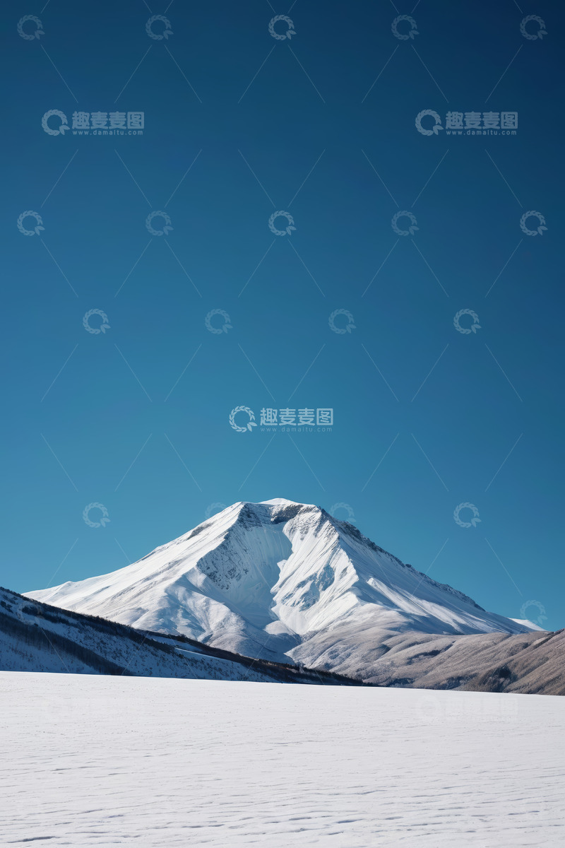 高清大图下载【趣麦麦图】雪山全景自然风光