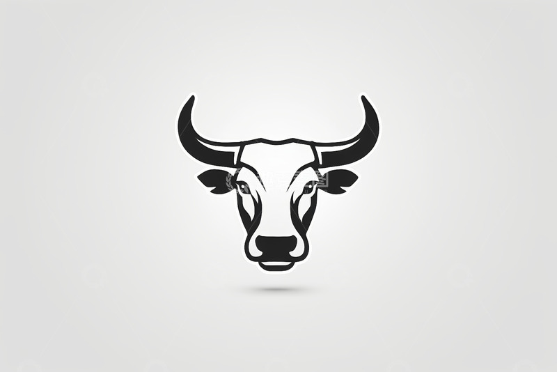 高清大图下载【趣麦麦图】牛头图标设计素材