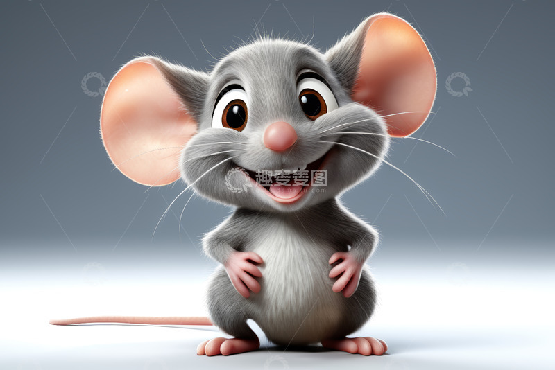 高清大图下载【趣麦麦图】可爱卡通老鼠形象素材