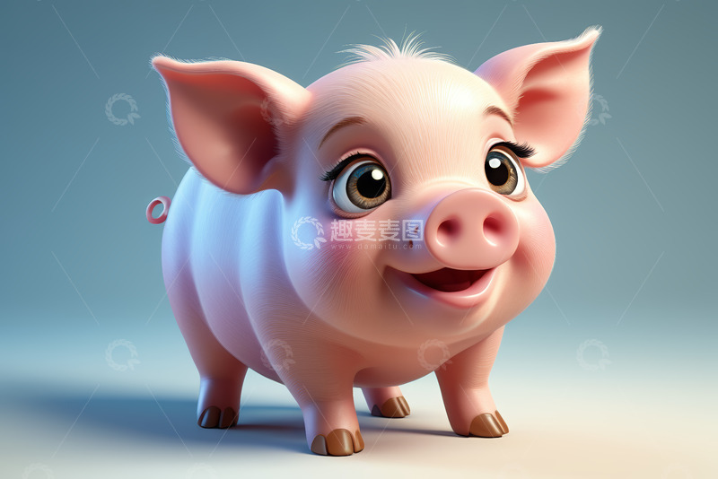 高清大图下载【趣麦麦图】可爱卡通小猪形象素材