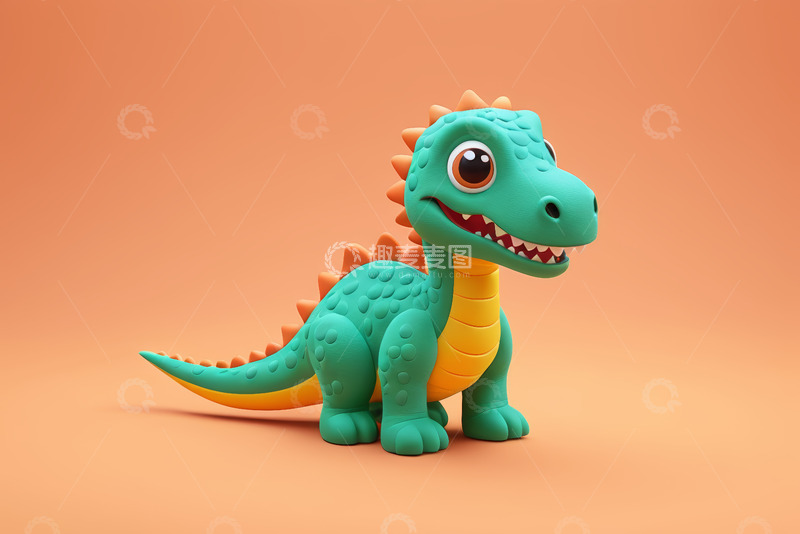 高清大图下载【趣麦麦图】可爱卡通恐龙玩具