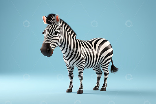 卡通斑马形象素材