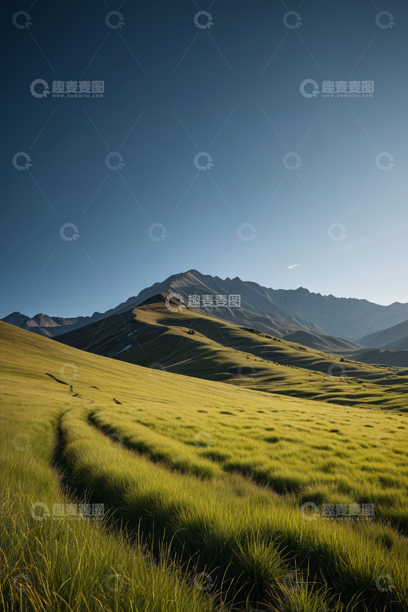 高清大图下载【趣麦麦图】草原山丘自然风光