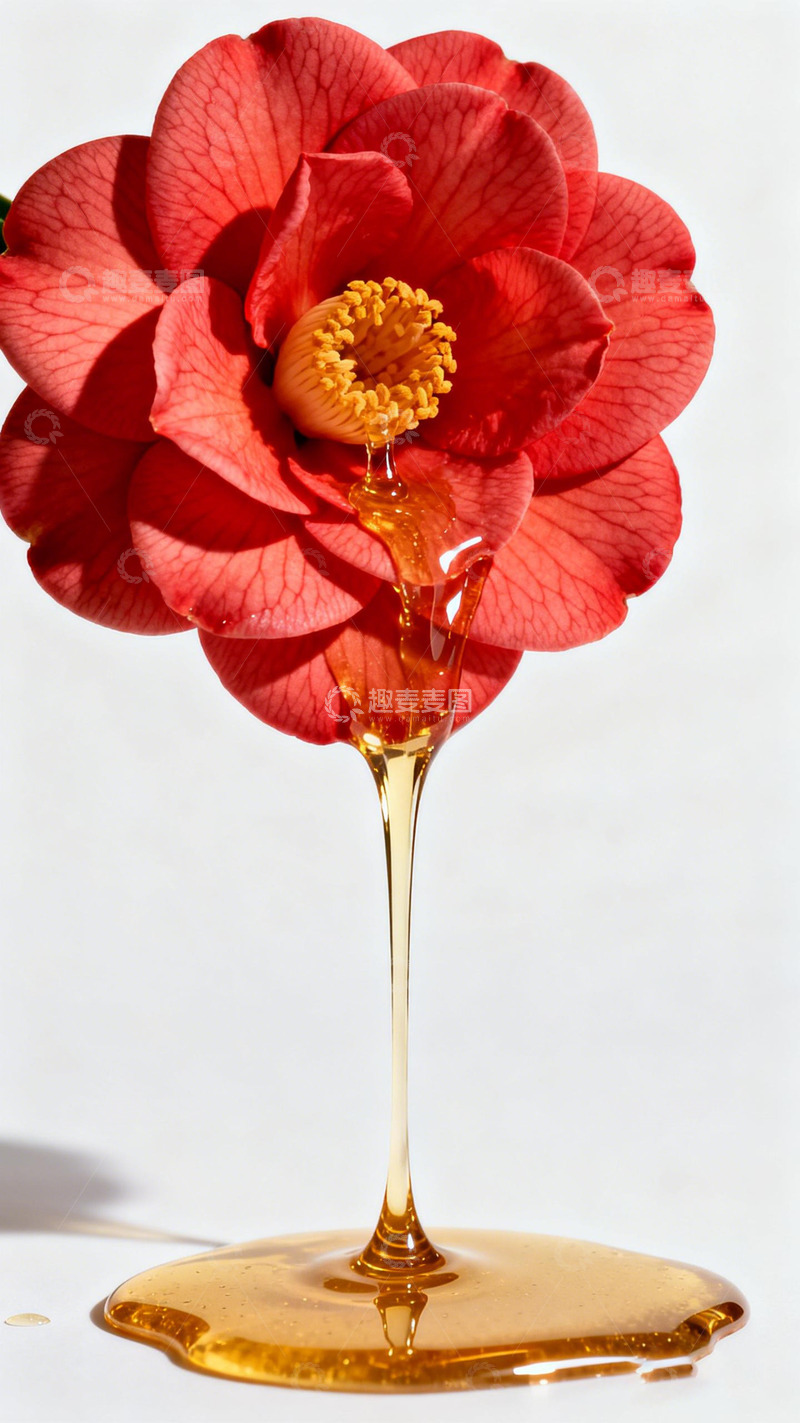 高清大图下载【趣麦麦图】红花蜂蜜艺术摄影