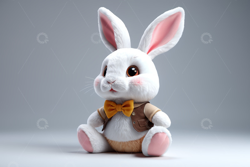 高清大图下载【趣麦麦图】可爱动画兔子形象素材