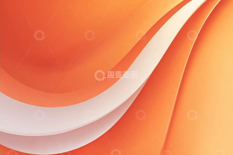 高清大图下载【趣麦麦图】橙色流动渐变背景