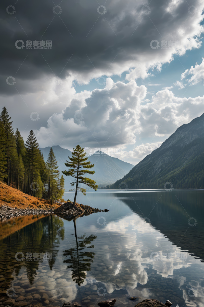 高清大图下载【趣麦麦图】山林湖泊自然风光