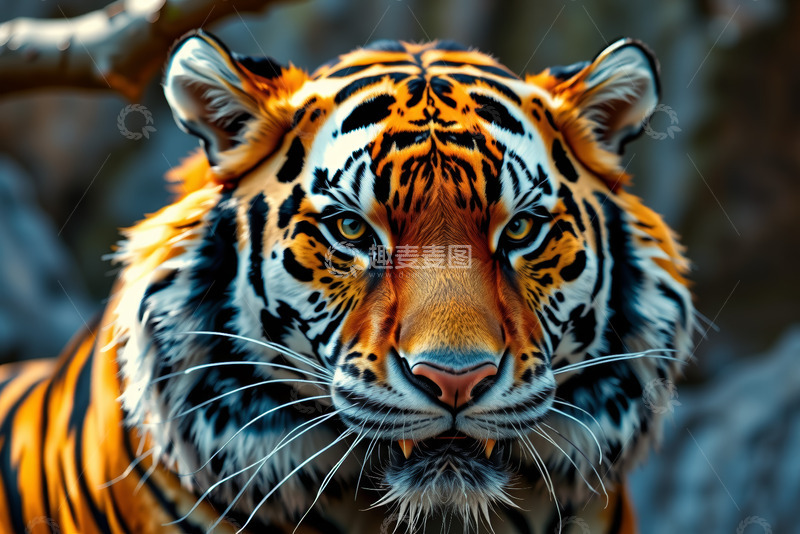 高清大图下载【趣麦麦图】老虎特写高清素材
