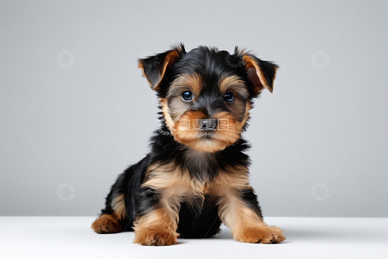 高清大图下载【趣麦麦图】可爱约克夏幼犬特写