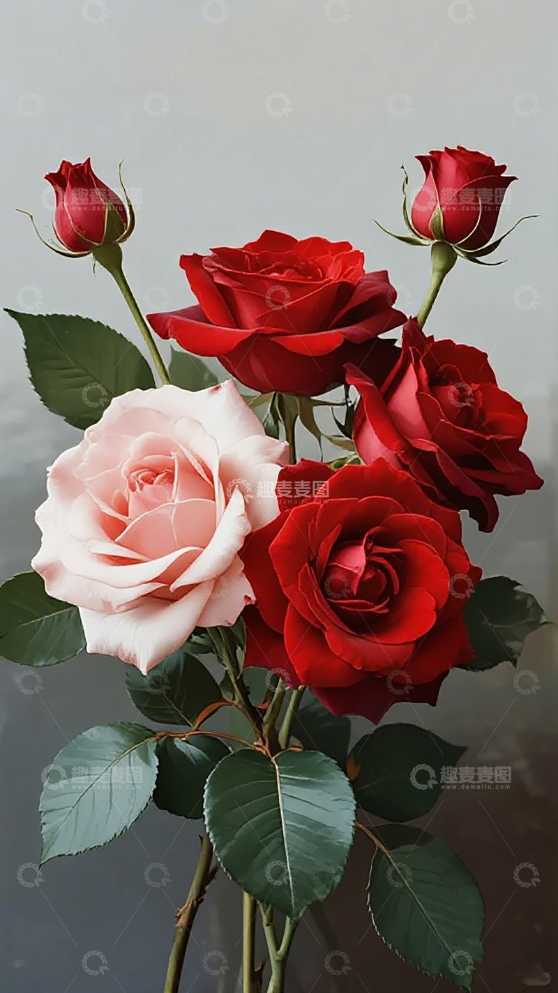 高清大图下载【趣麦麦图】玫瑰花香艳绽放写真图片