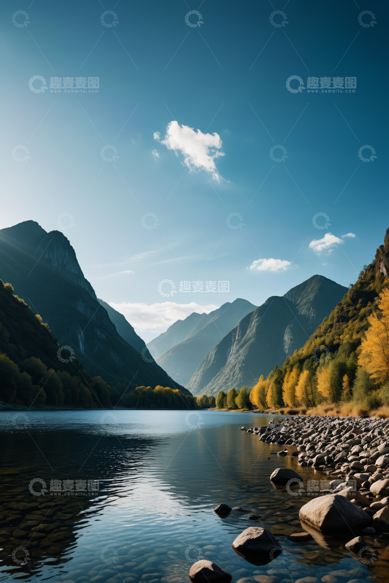 高清大图下载【趣麦麦图】山水湖泊自然风光