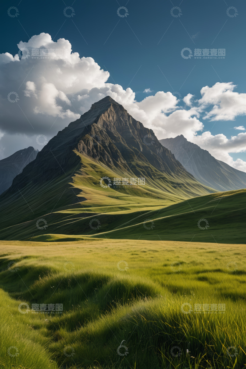 高清大图下载【趣麦麦图】高山草原自然景观