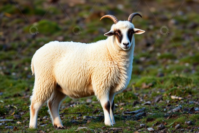 高清大图下载【趣麦麦图】站立在草地的羊