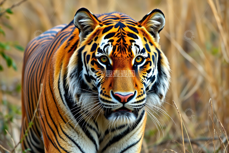 高清大图下载【趣麦麦图】野外老虎特写素材