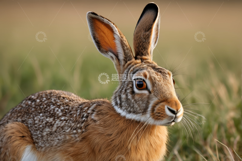 高清大图下载【趣麦麦图】野外野兔特写素材